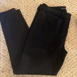 AE black high Easter jeans